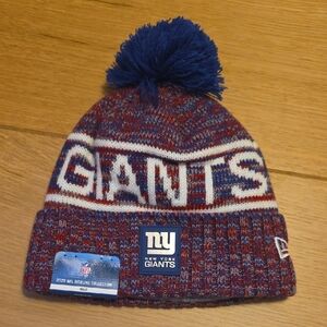 New Era Giants Blue and Red Fleece Lined Beanie
